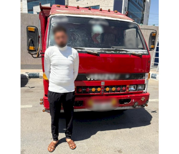 ضبط سائق اصطدم بسيارة مواطن بالجيزة