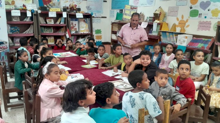 انطلاق فعاليات مكتبة مصر العامة المتنقلة بقنا داخل مدارس أبوتشت