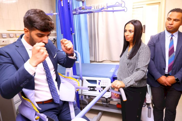 وزيرة التضامن تتابع سير العمل فى تجهيزات مستشفى عبلة الكحلاوي