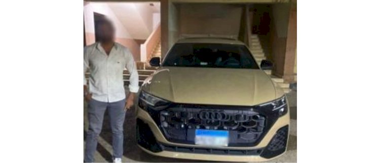 ضبط سائق لقيامه بتثبيت لوحة معدنية مصطنعة وزجاج فاميه بالقليوبية