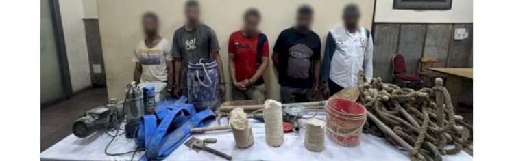 القبض علي 5 متهمين بالتنقيب عن الآثار بالقاهرة