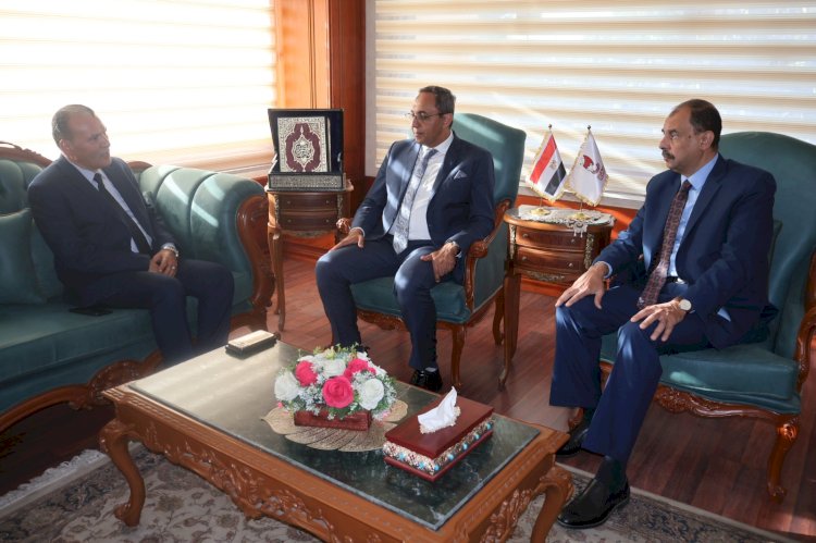 سراج يستقبل عبدالحليم والهلباوي  وبرنامج التنمية المحلية بصعيد مصر