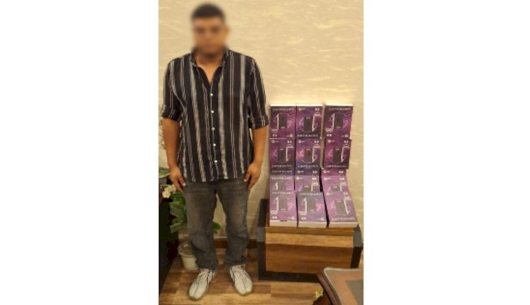 ضبط محل لبيع أجهزة "الريسيفر" المعدة لفك شفرات القنوات الفضائية المشفرة