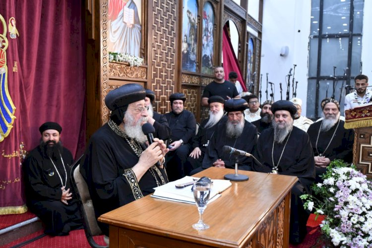 البابا تواضروس يشيد بجهود الرئيس السيسي بتوقيع اتفاقية السلام في غزة