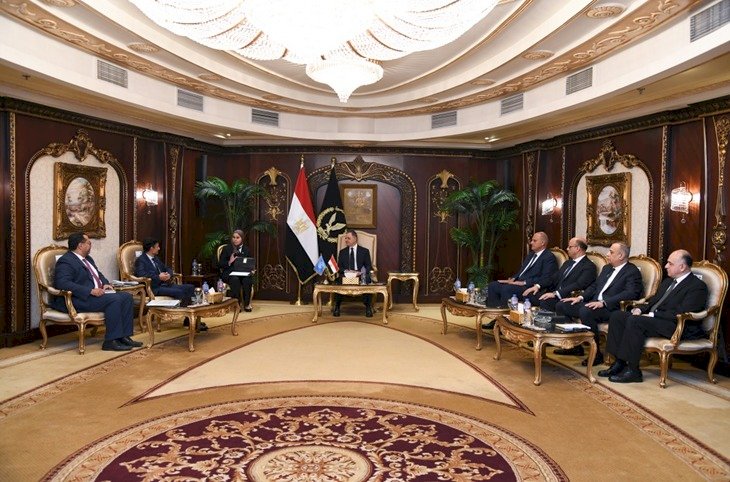 "توفيق يبحث مع شاهكار " التعاون المُشترك بين المنظمة الدولية ووزارة الداخلية