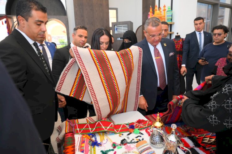 وزيرة التضامن الاجتماعي ومحافظ جنوب سيناء يتفقدان القرية التراثية بمدينة شرم الشيخ