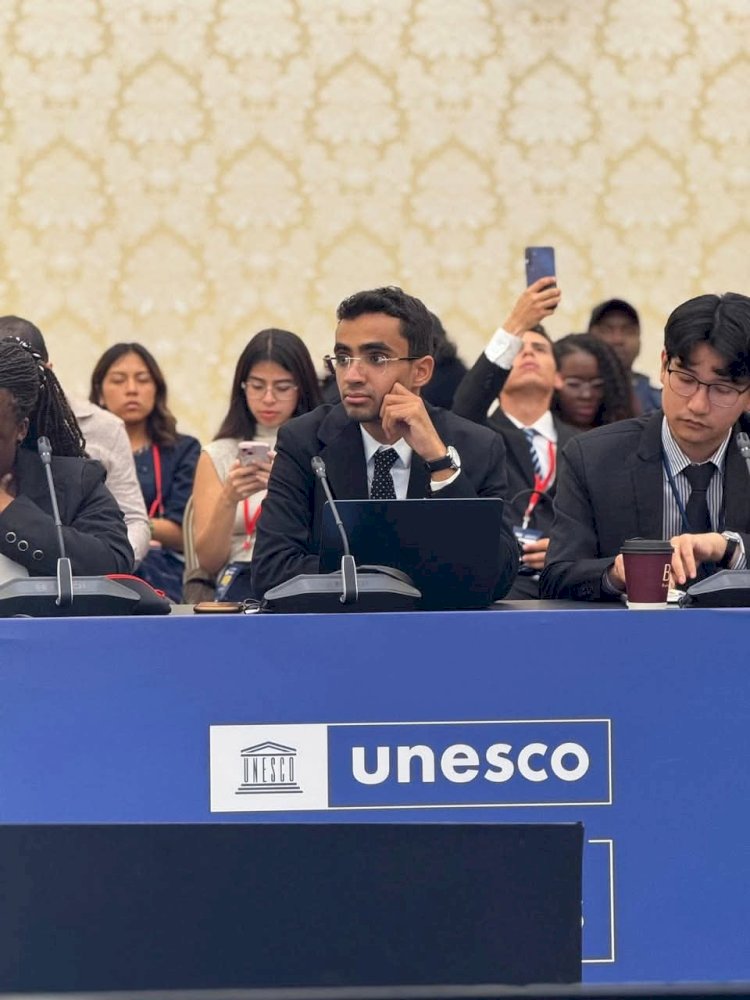 طالب بجامعة المنيا يمثل مصر في المنتدى الرابع عشر لشباب اليونسكو بأوزبكستان