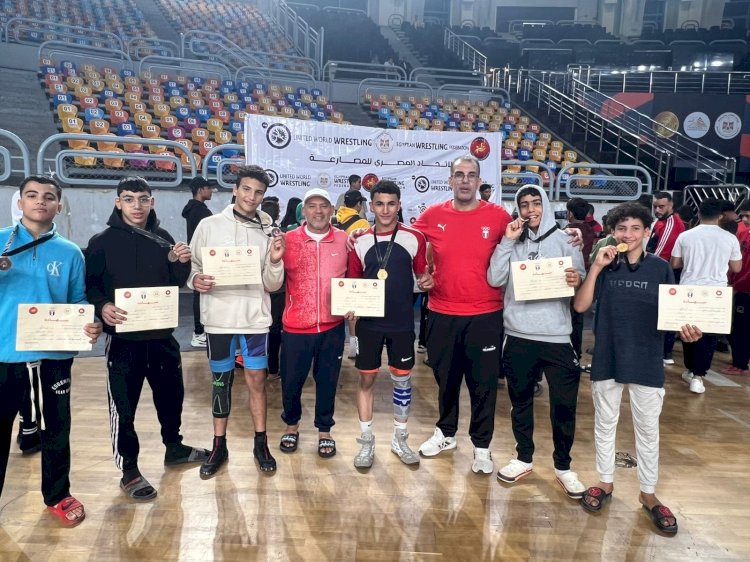 مواهب كفر الشيخ تتصدر الترتيب العام لبطولة الجمهورية للمصارعة بـ 7 ميداليات