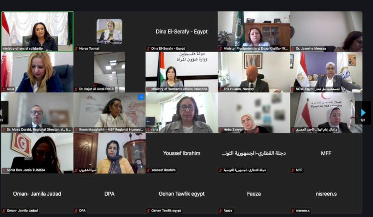 وزيرة التضامن  تشارك في جلسة حوارية إقليمية لجامعة الدول العربية