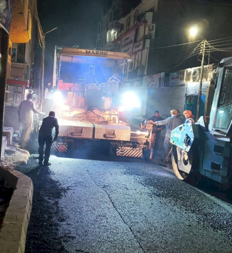 الانتهاء من رصف عدد من الشوارع الداخلية بدار السلام بسوهاج