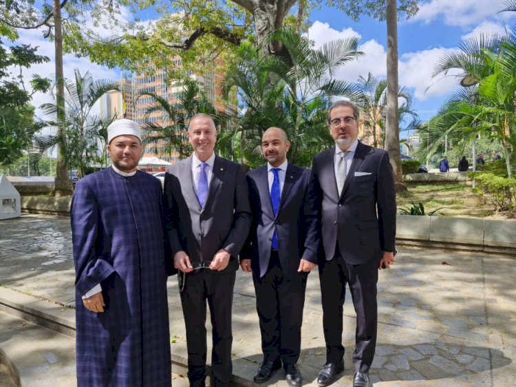 موفد الأوقاف يشارك في احتفال السفارة المصرية بكاراكاس