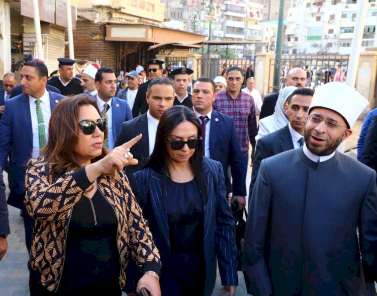 الوزراء يتفقدون أعمال تطوير محيط مسجد السيد البدوي