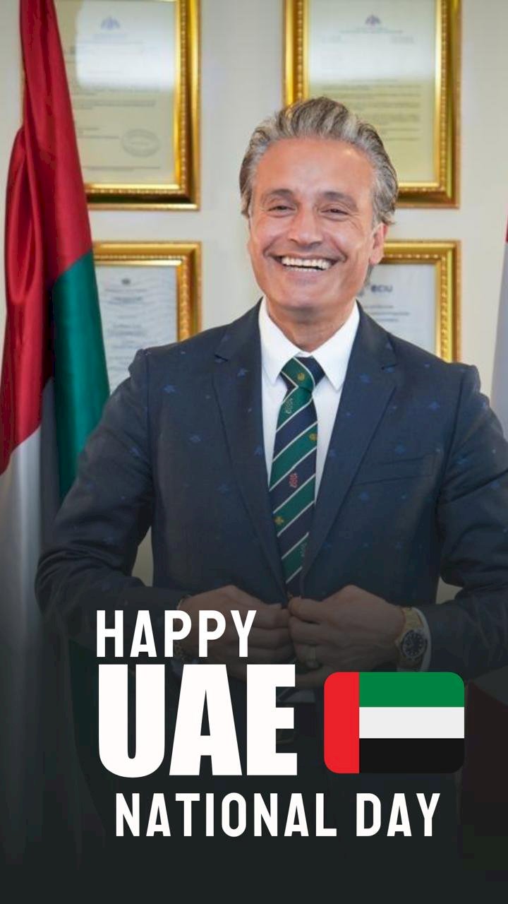 الدكتور علي الدكروري يهنئ قادة الإمارات بالعيد الوطني