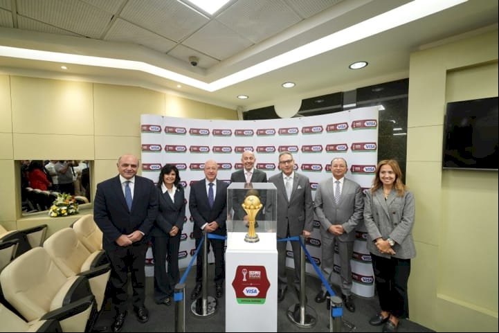 البنك الأهلي المصري أول من يستضيف النسخة الأصلية من كأس الأمم الأفريقية للكاف توتال انيرچيز المغرب 2025برعاية Visa