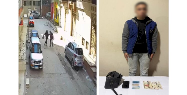 القبض علي المتهم بسرقة " حقيبة" ربة منزل بالغربية