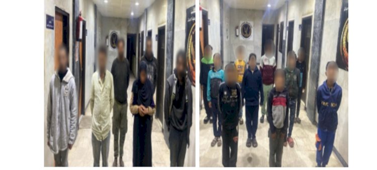 ضبط 6 رجال و5 سيدات لقيامهم باستغلال الاحداث في التسول بالجيزة