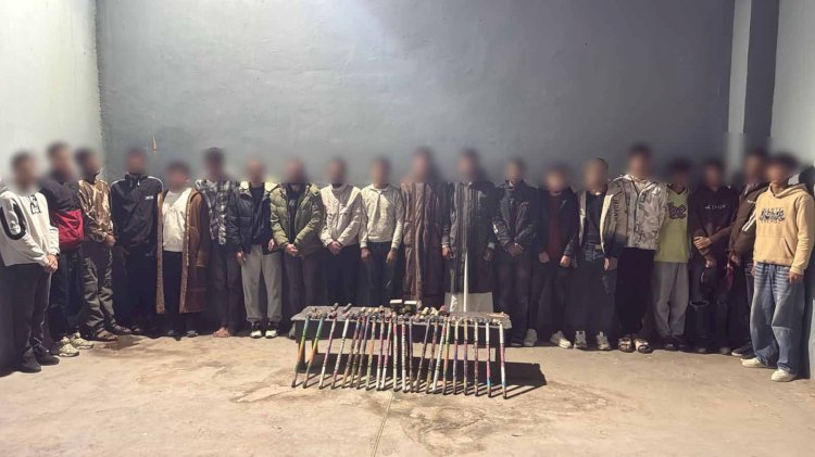 ضبط 20 متهم  من انصار المرشحين لقيامهم بالقاء الألعاب النارية علي بعض بالاسماعيلية
