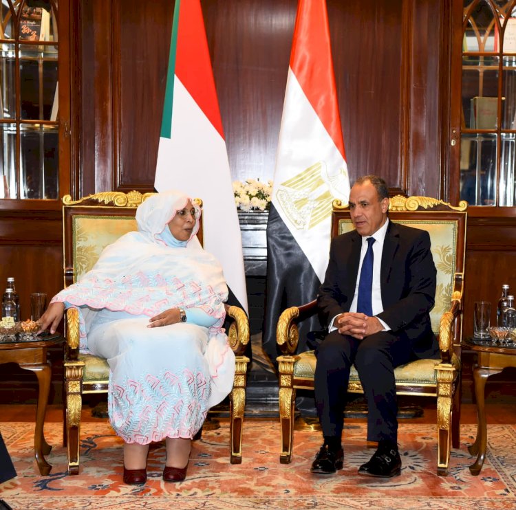 وزير الخارجية يلتقي وزيرة شئون مجلس الوزراء السوداني