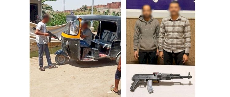 فيديو ظهور مواطن يحمل سلاح قديم