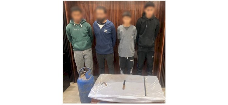 ضبط المتهمين بمحاولة اشعال النيران داخل مقهي بالقليوبية