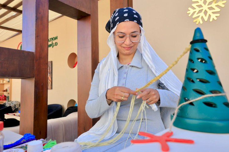 التضامن تفتتح فعاليات معرض "ديارنا للحرف اليدوية والتراثية" بالجونة