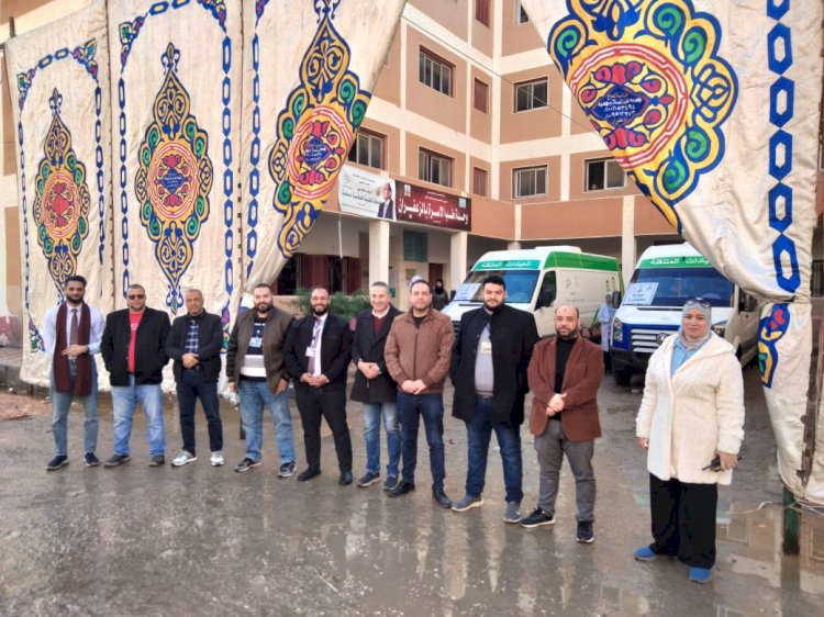 صحة كفر الشيخ ترسل قافلة طبية بقرية الزعفران بمركز الحامول