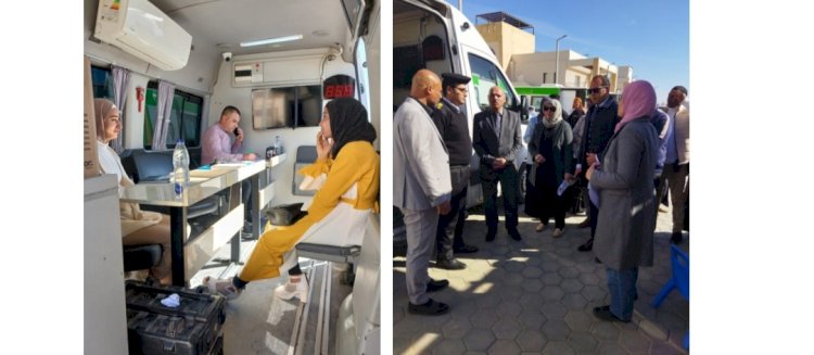 إيفاد مأمورية من الأحوال المدنية لإستخراج بطاقات الرقم القومى للمواطنين بمطروح