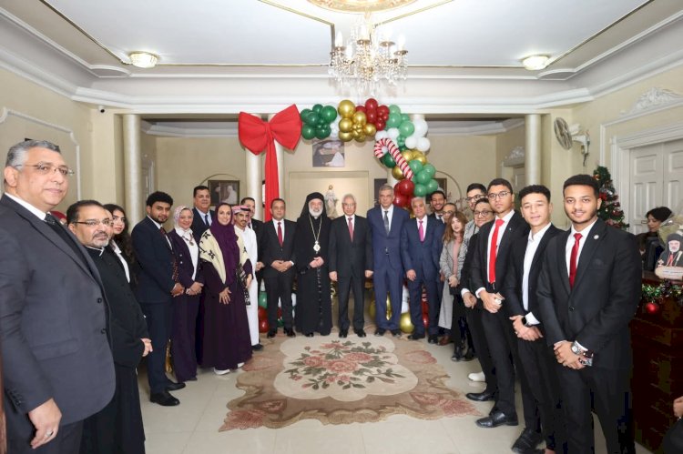 جامعة المنيا تشارك الأقباط احتفالات عيد الميلاد
