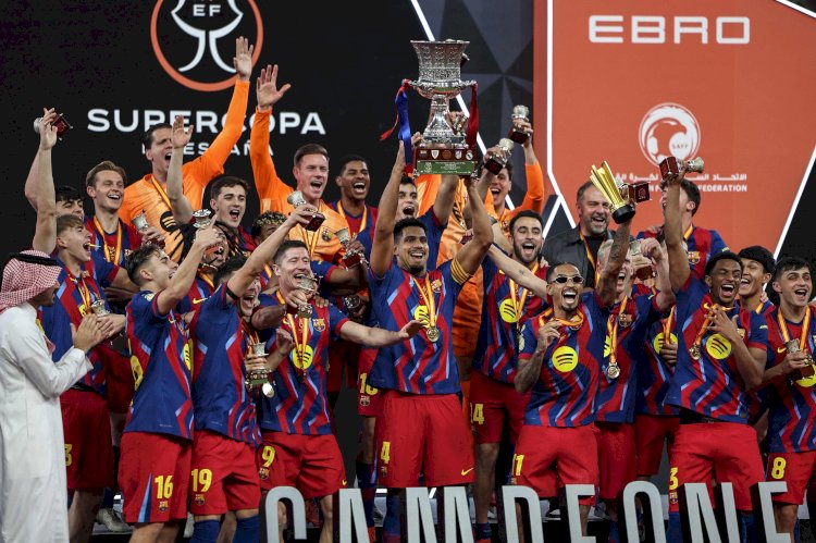 برشلونة يفوز على ريال مدريد و يتوج بكأس السوبر الإسباني للمرة الـ16 فى تاريخه