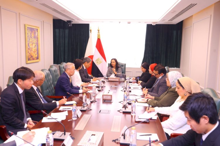 وزيرة التضامن  تلتقي وفداً من أعضاء مجلس المستشارين الياباني