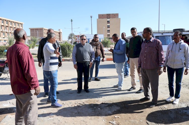 جولة تفقدية لرئيس جامعة قنا داخل الحرم الجامعي