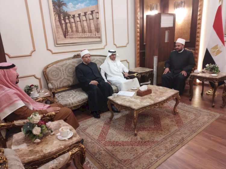 الاوقاف تستقبل وفد السعودية المشارك في مؤتمر المجلس الأعلى للشئون الإسلامية