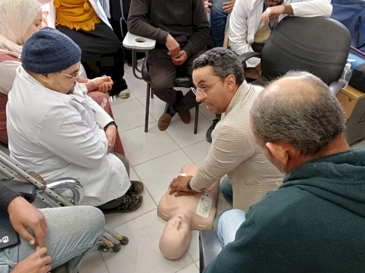 كفر الشيخ : تدريب ميداني بالوحدات الصحية علي الإنعاش القلبي الرئوي (BLS)