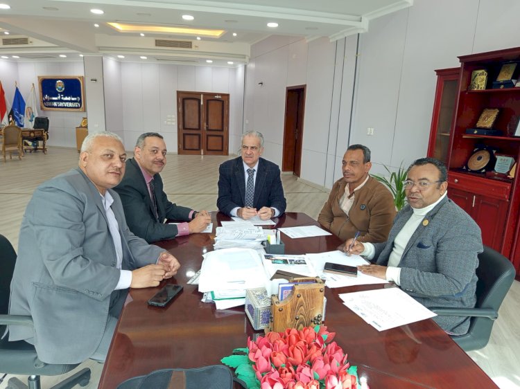 مجلس إدارة مركز تنمية قدرات أعضاء هيئة التدريس بجامعة أسوان وحصاد 2025