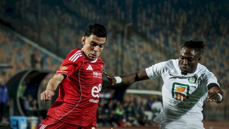 البنك الأهلي ينهي الشوط الأول متقدما على الأهلي  بهدف لمصطفى شلبي