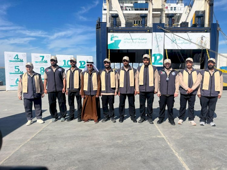 بدعم من الإمارات.. وصول سفينة “صقر” إلى ميناء العريش محملة بـ4 آلاف طن من المساعدات لغزة