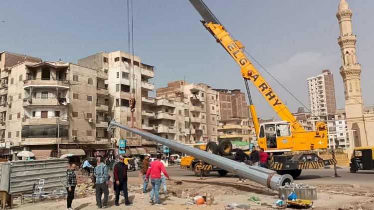 محافظ كفرالشيخ يتابع أعمال المرحلة الثانية من تطوير الميدان الإبراهيمي بدسوق