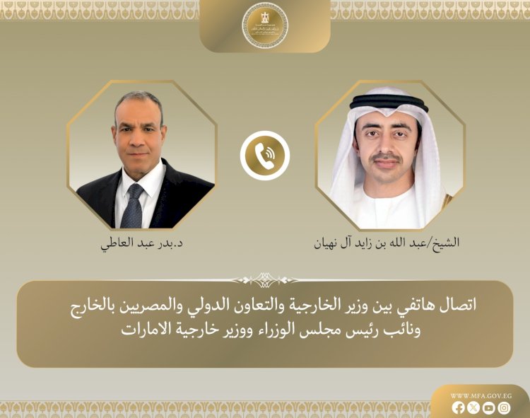 وزير الخارجية يبحث مستجدات التطورات الإقليمية مع نظيره الإماراتي