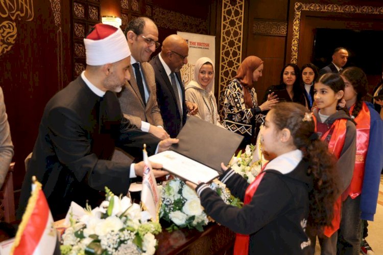 عبدالباري يشهد حفل تكريم حفظة القرآن بالمدرسة البريطانية الدولية بمسجد الشرطة