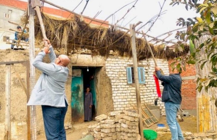 حملات مكثفة لإزالة التعديات على الأراضي  وأملاك الدولة بالشرقية