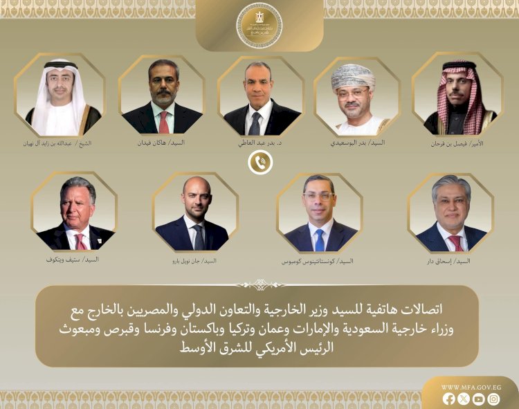 وزير الخارجية يواصل اتصالاته مع الأطراف الإقليمية والدولية لخفض التصعيد بالمنطقة