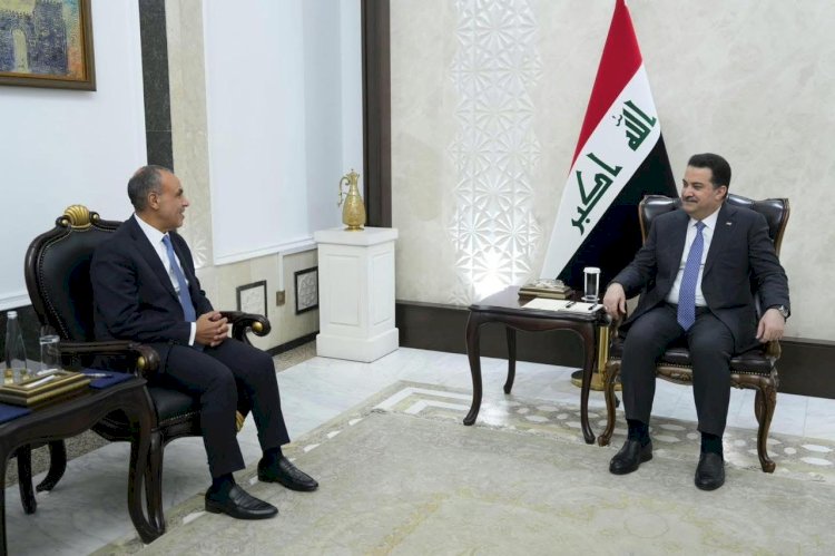 وزير الخارجية يلتقى مع رئيس وزراء جمهورية العراق الشقيقة