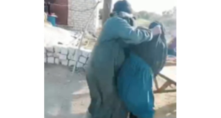 ننشر فيديو تعدي عم علي نجلة شقيقه بسبب الميراث بالقليوبية