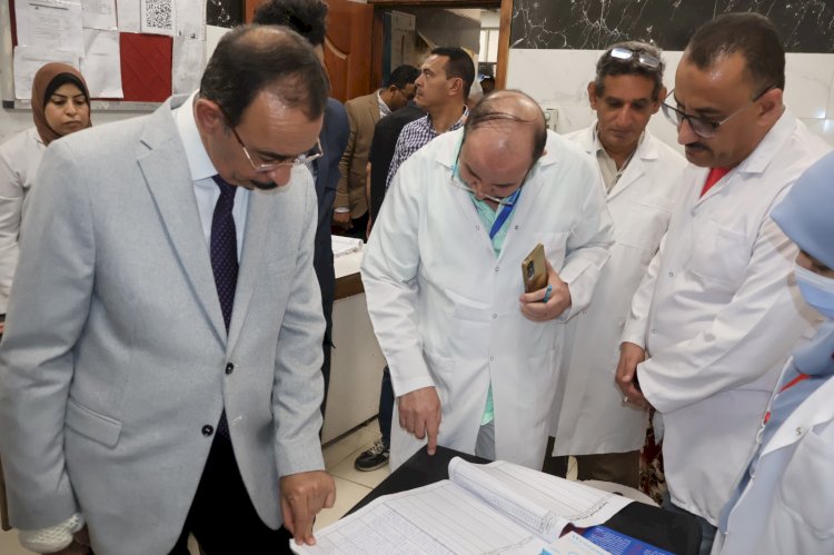 محافظ سوهاج يتفقد مستشفى سوهاج العام ويوجه بتحسين مستوى الخدمات الطبية