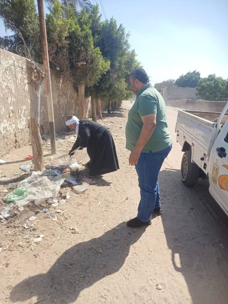 متابعة ميدانية لأعمال النظافة بالوحدة المحلية بالهيصيمية محافظة الشرقية