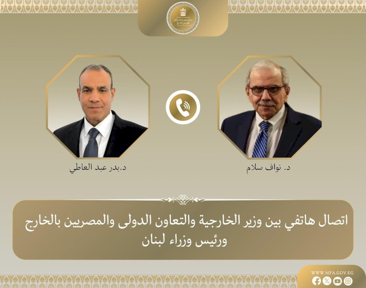 وزير الخارجية يؤكد تضامن مصر مع لبنان فى اتصال مع رئيس مجلس الوزراء اللبناني