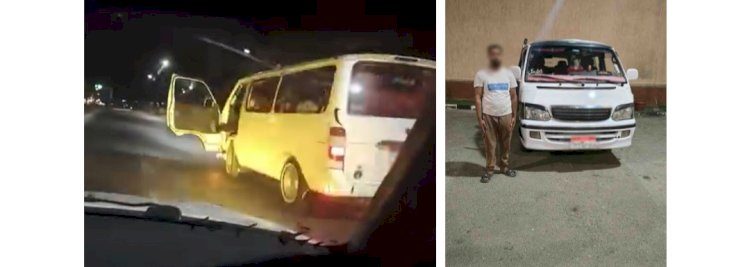 نكشف فيديو قيام سائق بآداء حركات إستعراضية وفتح باب السيارة بالسويس