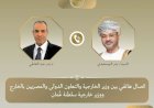 وزير الخارجية ونظيره العماني يبحثان التطورات الاقليمية