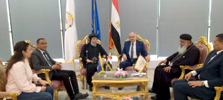 رئيس جامعة أسوان يستقبل مطران الأبيارشية ..فى رسالة محبة ووحدة وطنية تجسد روح مصر