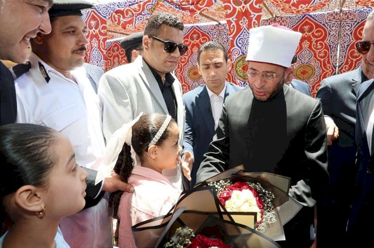 "الازهري والغريب" يفتتحان المسجد القبلي بمنشأة سلطان في احتفالات العيد القومي للمنوفية